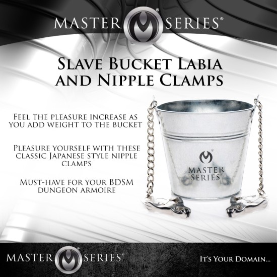 Picture of Slave Bucket Labia and Nipple Clamps