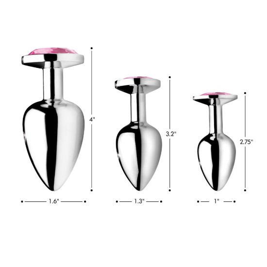 Picture of Pink Gem Anal Plug- Large