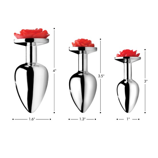 Picture of Red Rose Anal Plug- Medium