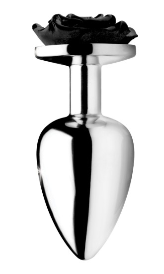 Picture of Black Rose Anal Plug- Large