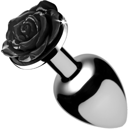 Picture of Black Rose Anal Plug- Medium
