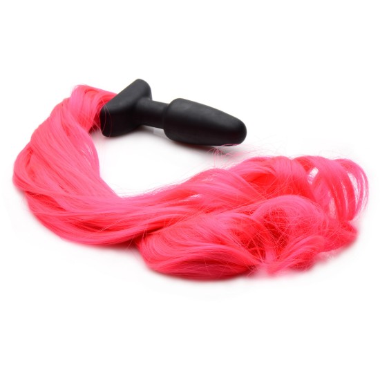 Picture of Hot Pink Pony Tail Anal Plug