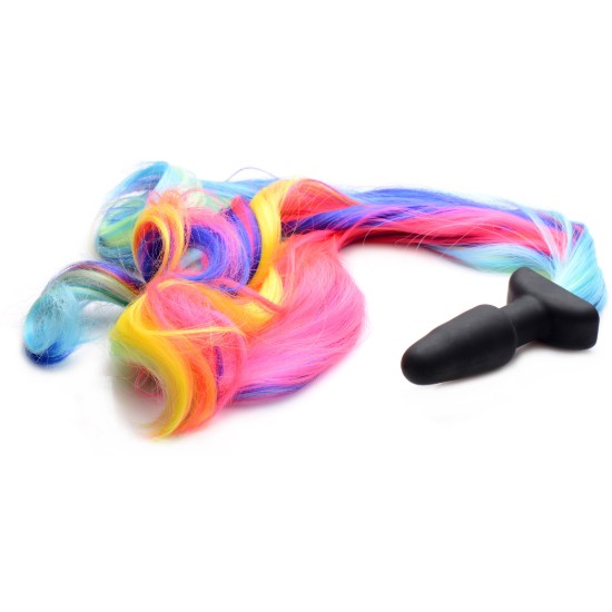Picture of Rainbow Pony Tail Anal Plug