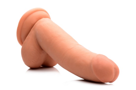 Picture of 8 Inch Ultra Real Dual Layer Suction Cup Dildo- Medium Skin Tone