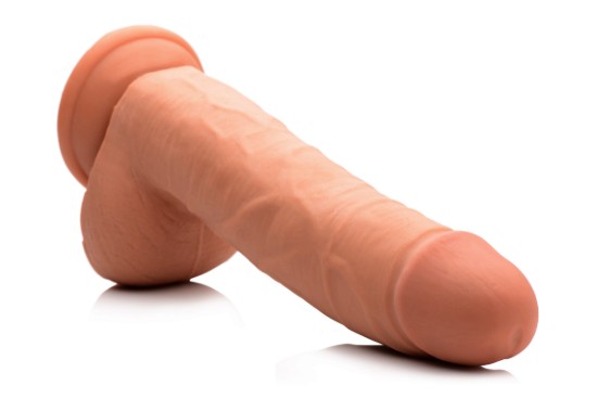 Picture of 9 Inch Ultra Real Dual Layer Suction Cup Dildo- Medium Skin Tone