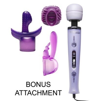 Picture of Turbo Purple Pleasure Wand Kit with Free Attachment