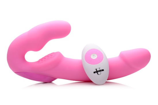 Picture of Urge Silicone Strapless Strap On With Remote- Pink