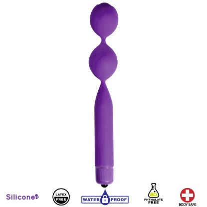 Picture of Double Vibrating Silicone Kegel Weight- Purple