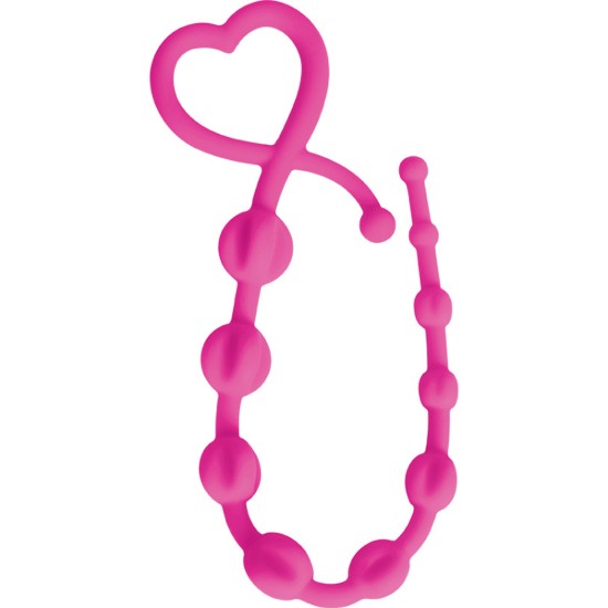 Picture of Hearts n Spurs Silicone Anal Beads- Pink