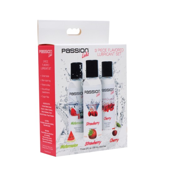 Picture of Passion Licks 3 Piece Flavored Lube Set