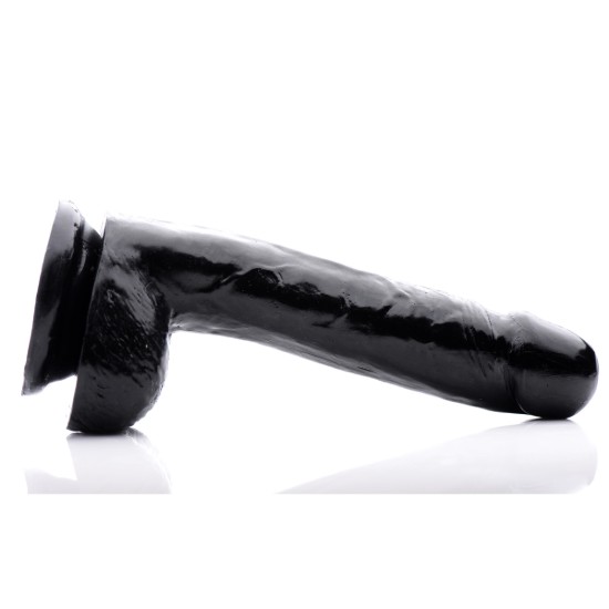 Picture of 7 Inch Slim Dildo with Balls- Black