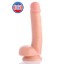 Picture of 7 Inch Slim Dildo with Balls- Flesh