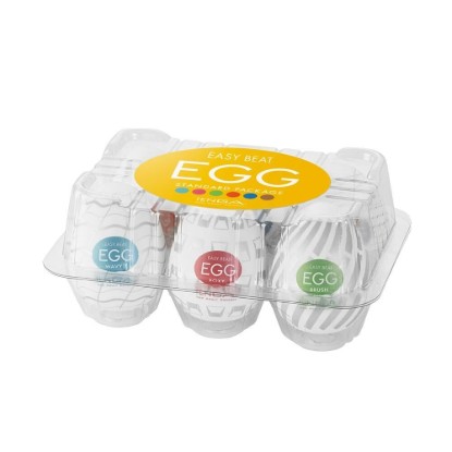 Picture of Easy Beat Egg New Standard Masturbator Six Pack