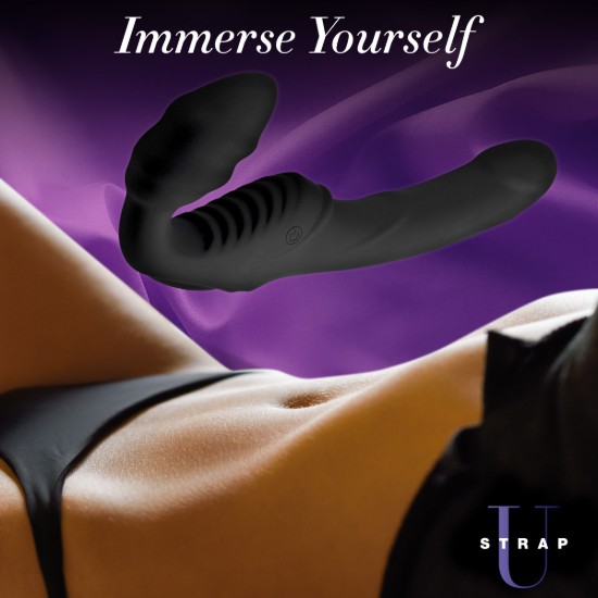Picture of Pro Rider 9X Vibrating Silicone Strapless Strap On with Remote Control