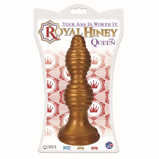 Picture of The Queen Ribbed Anal Plug â€“ Gold
