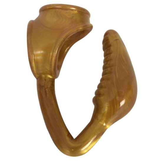 Picture of The Earl Cock and Ball Ring with Anal Plug -Gold