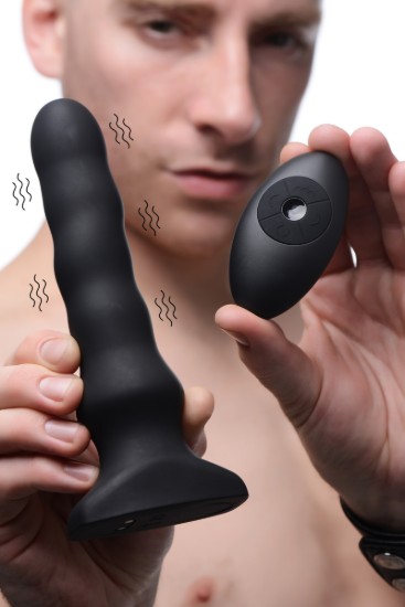 Picture of Silicone Vibrating and Squirming Plug with Remote Control