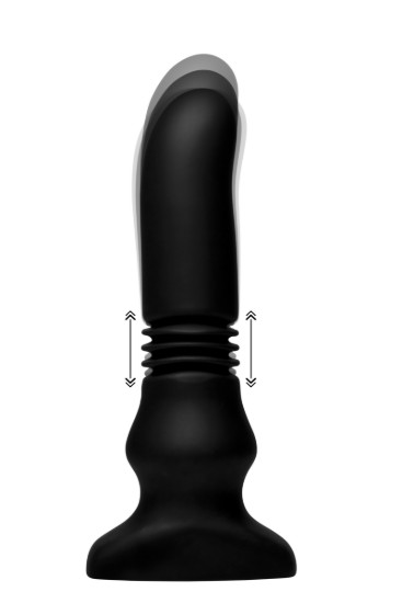 Picture of Silicone Vibrating and Thrusting Plug with Remote Control