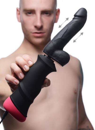 Picture of Mega-Pounder Hand-held Thrusting Silicone Dildo