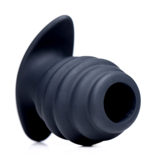 Picture of Hive Ass Tunnel Silicone Ribbed Hollow Anal Plug - Small