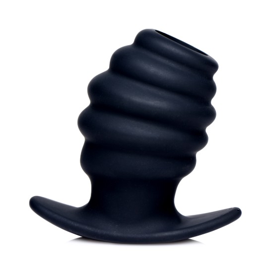 Picture of Hive Ass Tunnel Silicone Ribbed Hollow Anal Plug - Small