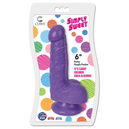 Picture of 6 Inch Bangin Pecker Dildo - Purple