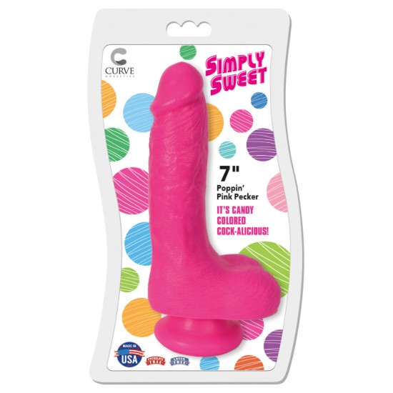 Picture of 7 Inch Bangin Pecker Dildo - Pink