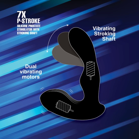 Picture of 7X P-Stroke Silicone Prostate Stimulator with Stroking Shaft