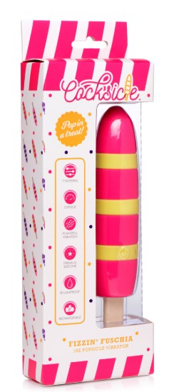 Picture of Fizzin 10X Popsicle Silicone Rechargeable Vibrator