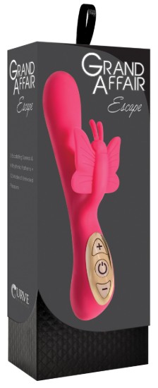 Picture of Escape Butterfly Silicone Vibrator - Pink