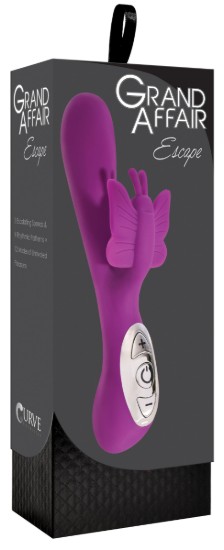 Picture of Escape Butterfly Silicone Vibrator - Purple