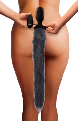 Picture of Remote Control Vibrating Fox Tail Anal Plug
