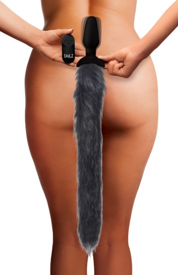 Picture of Remote Control Vibrating Fox Tail Anal Plug