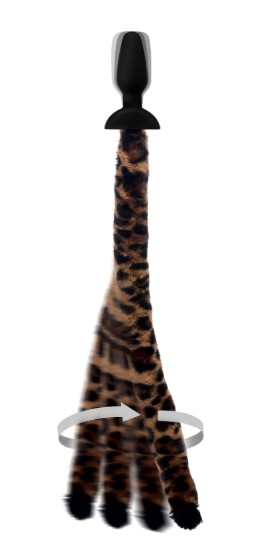 Picture of Remote Control Wagging Leopard Tail Anal Plug and Ears Set