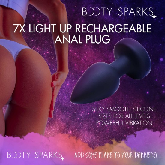 Picture of 7X Light Up Rechargeable Anal Plug - Medium