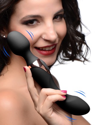 Picture of 10X Dual Duchess 2-in-1 Silicone Massager - Black