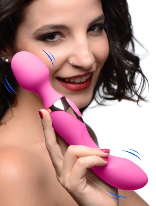 Picture of 10X Dual Duchess 2-in-1 Silicone Massager - Pink