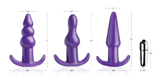Picture of Thrill Trio Anal Plug Set - Purple