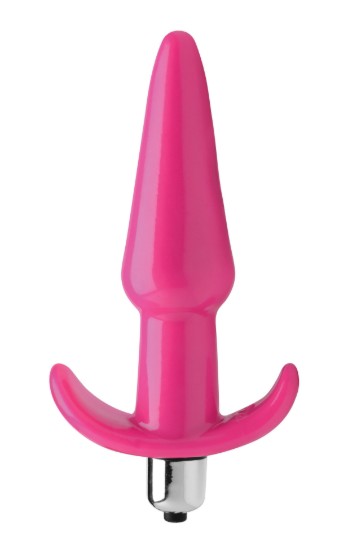 Picture of Smooth Vibrating Anal Plug - Pink