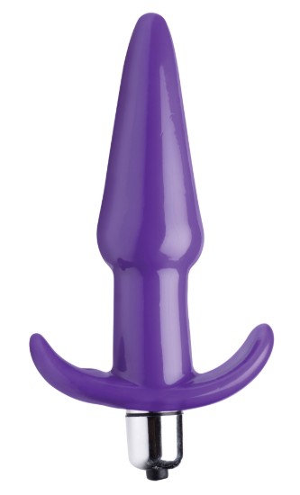 Picture of Smooth Vibrating Anal Plug - Purple