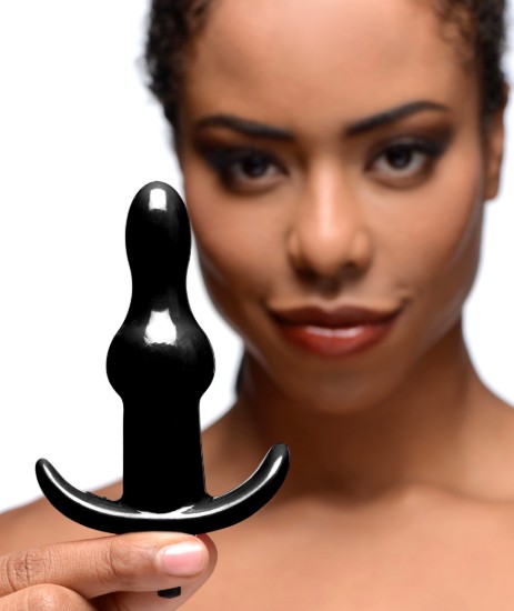 Picture of Bumpy Vibrating Anal Plug - Black