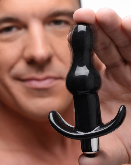 Picture of Bumpy Vibrating Anal Plug - Black