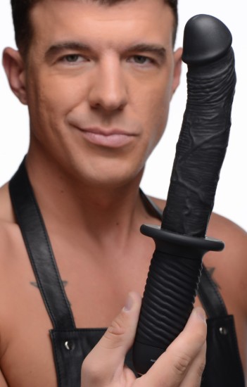 Picture of The Large Realistic 10X Silicone Vibrator with Handle