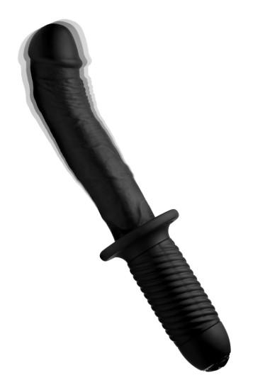 Picture of The Large Realistic 10X Silicone Vibrator with Handle