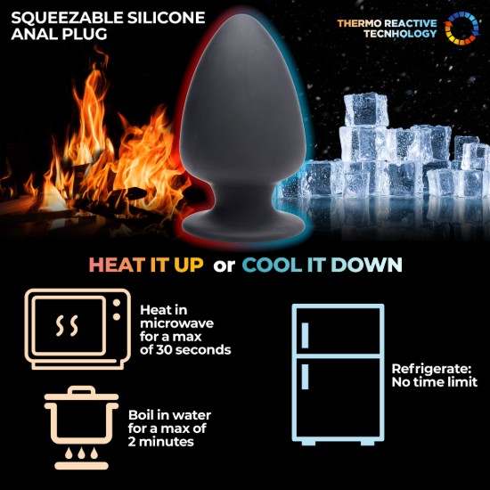 Picture of Squeezable Silicone Anal Plug - Medium