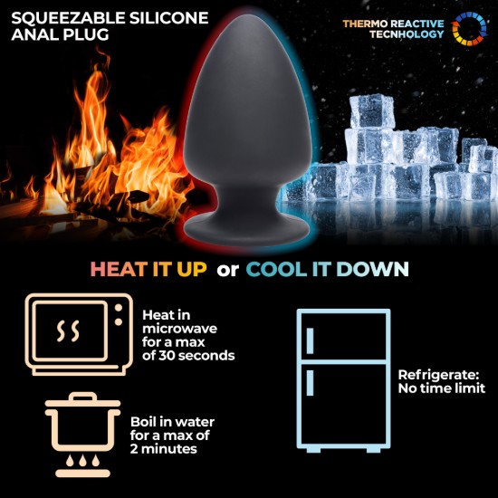 Picture of Squeezable Silicone Anal Plug - Small