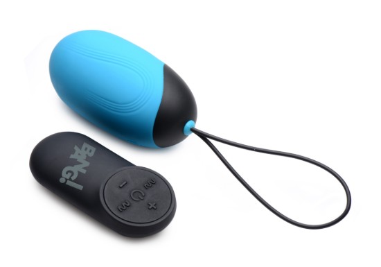 Picture of XL Silicone Vibrating Egg - Blue