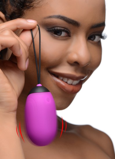 Picture of XL Silicone Vibrating Egg - Purple