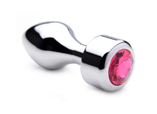 Picture of Hot Pink Gem Weighted Anal Plug - Large