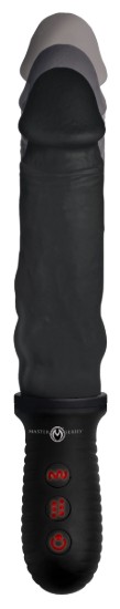 Picture of 8X Auto Pounder Vibrating and Thrusting Dildo with Handle - Black